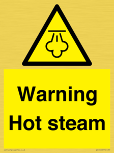 Warning Hot steam